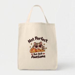 Tote Bag Pas Parfait Mais Toujours Génial chat sarcastique