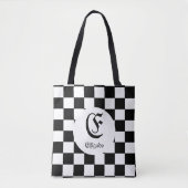 Tote Bag Pas si commun noir et blanc (Devant)