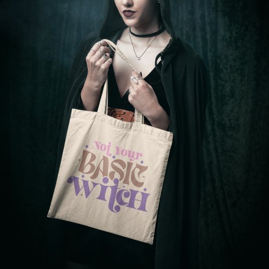 Tote Bag Pas votre sorcière de base Éffrayant Halloween mag