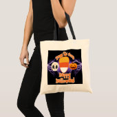 Tote Bag Passer la citrouille Halloween (Devant (produit))