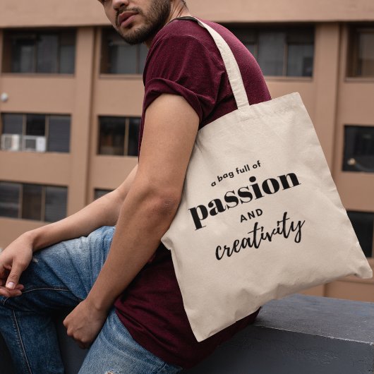 Tote Bag Passion & Créativité Moderne Design