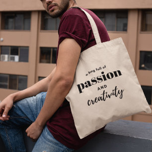 Tote Bag Passion & Créativité Moderne Élégance