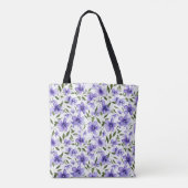 Tote Bag Passion des fleurs violettes (Dos)