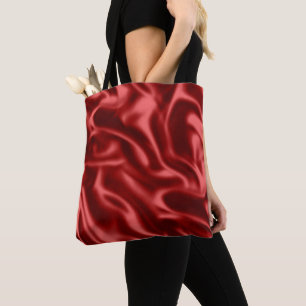 Tote Bag Passion Rouge Romantique Faux Satin