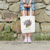 Tote Bag Passionné Purple Passion Fleur