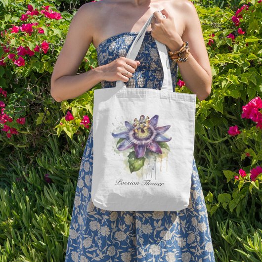 Tote Bag Passionné Purple Passion Fleur