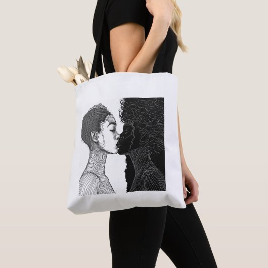 Tote Bag passionnée (De près)