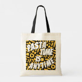 Tote Bag Pasta Time is Anytime Motif Double Side Design (Dos)