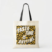 Tote Bag Pasta Time is Anytime Motif Double Side Design (Devant)