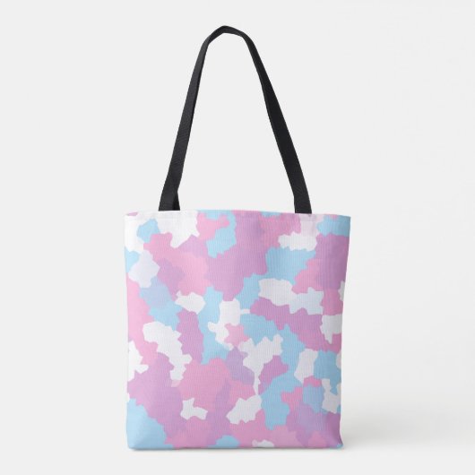 Tote Bag Pastel Camouflage Motif d'art Abstrait (Dos)