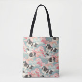 Tote Bag Pastel Chiyogami Shih Tsu Chien Motif (Devant)