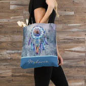 Tote Bag Pastel Dreamcatcher Aquarelle Monogram