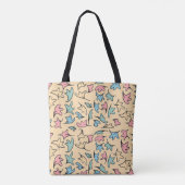 Tote Bag Pastel Feuille jaune (Dos)