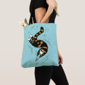 Tote Bag Pastel Goth Chat Skeleton (De près)