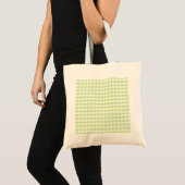 Tote Bag Pastel Green En vichy motif (Devant (produit))