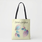 Tote Bag Pastel Iridescente Feuille Mariage Dreamy Pastels (Devant)