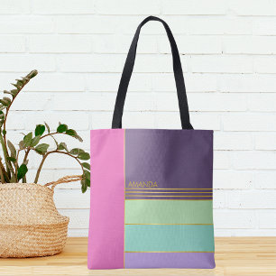 Tote Bag Pastel Minimalist tendance stylish chic coloré