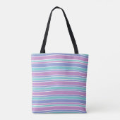 Tote Bag Pastel Motif rayé (Dos)