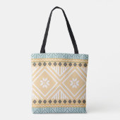 Tote Bag Pastel Native Fabric Motif sans couture, Thai Nati (Dos)