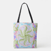 Tote Bag Pastel Nature Mandala Art (Dos)