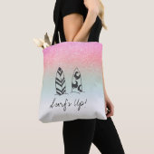 Tote Bag *~* Pastel Ombre Parties scintillant Surfer rose P (De près)