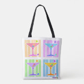 TOTE BAG PASTEL POP ART MARTINIS (Dos)