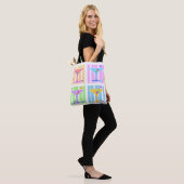 TOTE BAG PASTEL POP ART MARTINIS (Sur le modèle)