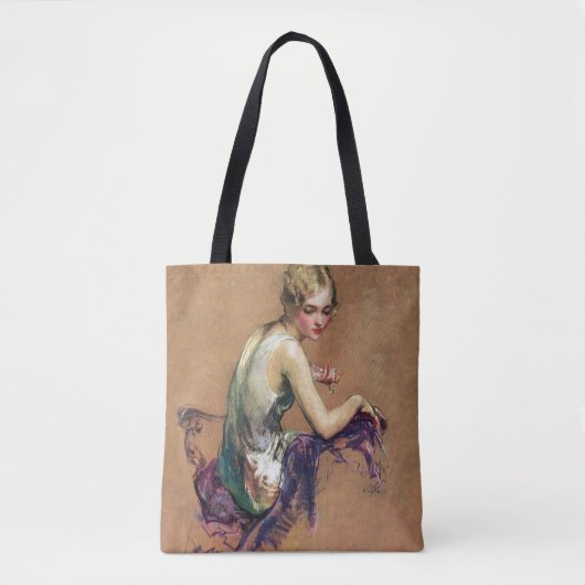 Tote Bag Pastel Portrait (Devant)
