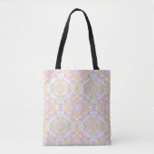 Tote Bag Pastel Psychedelic Pattern | Groovy Liquid Marble (Devant)