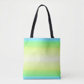 Tote Bag Pastel Rainbow coloré Abstrait dégradé Ombre (Devant)