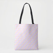 Tote Bag Pastel Rainbow Diagonal Motif moderne (Devant)