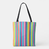 Tote Bag Pastel Rainbow Stripes (Dos)