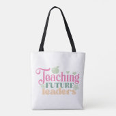 Tote Bag Pastel Retro Enseigner les futurs leaders (Dos)