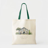 Tote Bag Pastel Rustic Dusky Barnyard Farm Mariage à thème (Devant)