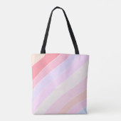 Tote Bag Pastel Stripes Personnalisé (Dos)