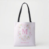 Tote Bag Pastel Sweet Holiday Treats with Bows (Devant)
