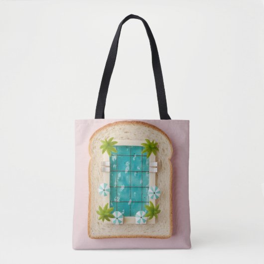 Tote Bag Pastel Vaporwave Pool Toast (Devant)
