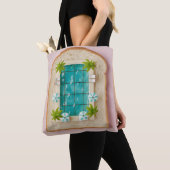 Tote Bag Pastel Vaporwave Pool Toast (De près)