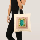 Tote Bag Pastel Vaporwave Pool Toast (Devant (produit))