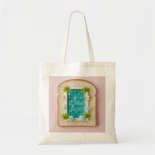 Tote Bag Pastel Vaporwave Pool Toast (Devant)