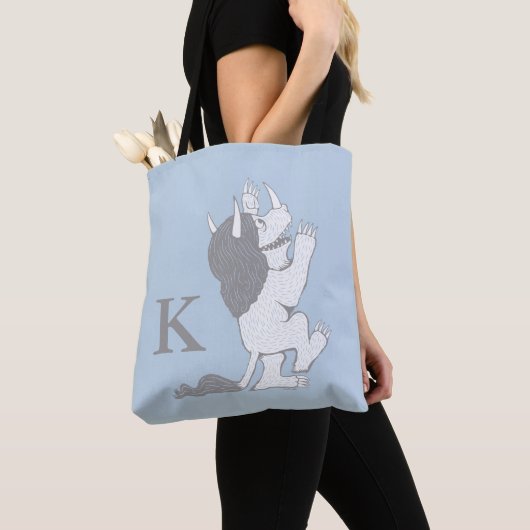 Tote Bag Pastel Wild Thing | Ajouter votre initiale (De près)