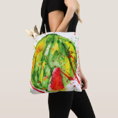 Tote Bag pastèque Abstraite couleur vive (De près)