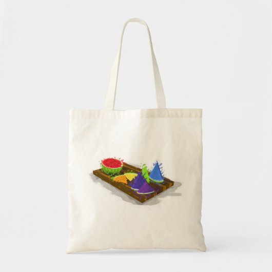 Tote Bag Pastèque arc-en-ciel (Devant)