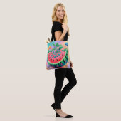 Tote Bag pastèque colorée (Sur le modèle)
