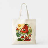 Tote Bag Pastèque Dessin Animé Mignon (Dos)