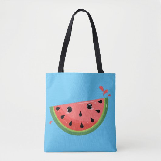 Tote Bag Pastèque Kawaii (Devant)