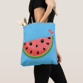 Tote Bag Pastèque Kawaii (De près)