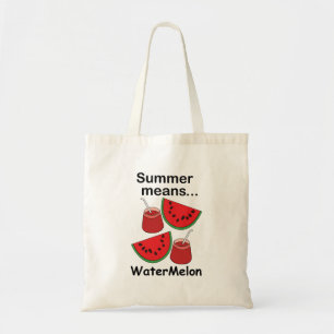 Tote Bag Pastèque L'été Signifie Fête De Fruits De Pastèque