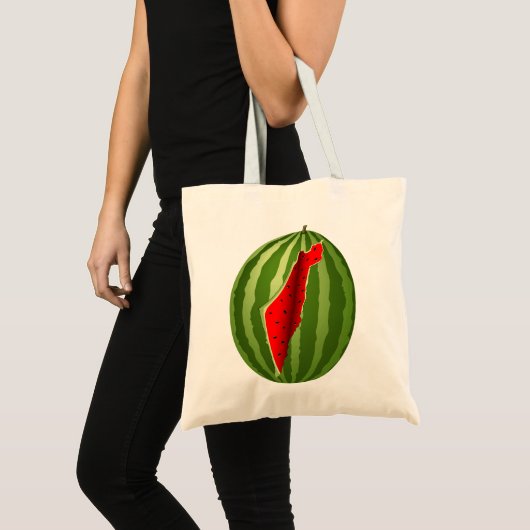 Tote Bag Pastèque Palestine - Slice (Devant (produit))