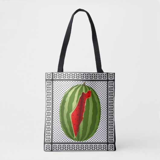 Tote Bag Pastèque Palestine - Slice (Devant)